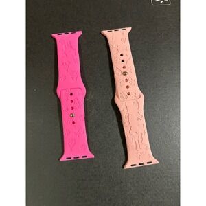 Disney Princess Castle Ice Cream Apple Watch Bands Set 38mm 40mm 41mm Pink Peach